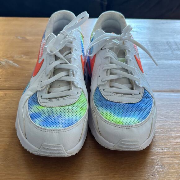 Nike Air Max Excee Multi-Color Women’s Size 9.5 Tie Dye Neon Sneakers Shoes - Picture 4 of 9